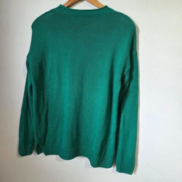 EUC LILLY PULITZER GREEN 100% COTTON CREW NECK PULLOVER SWEATER SMALL - Picture 5 of 14
